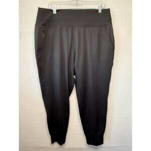 Athleta Venice High Rise Joggers, Black, Size XL